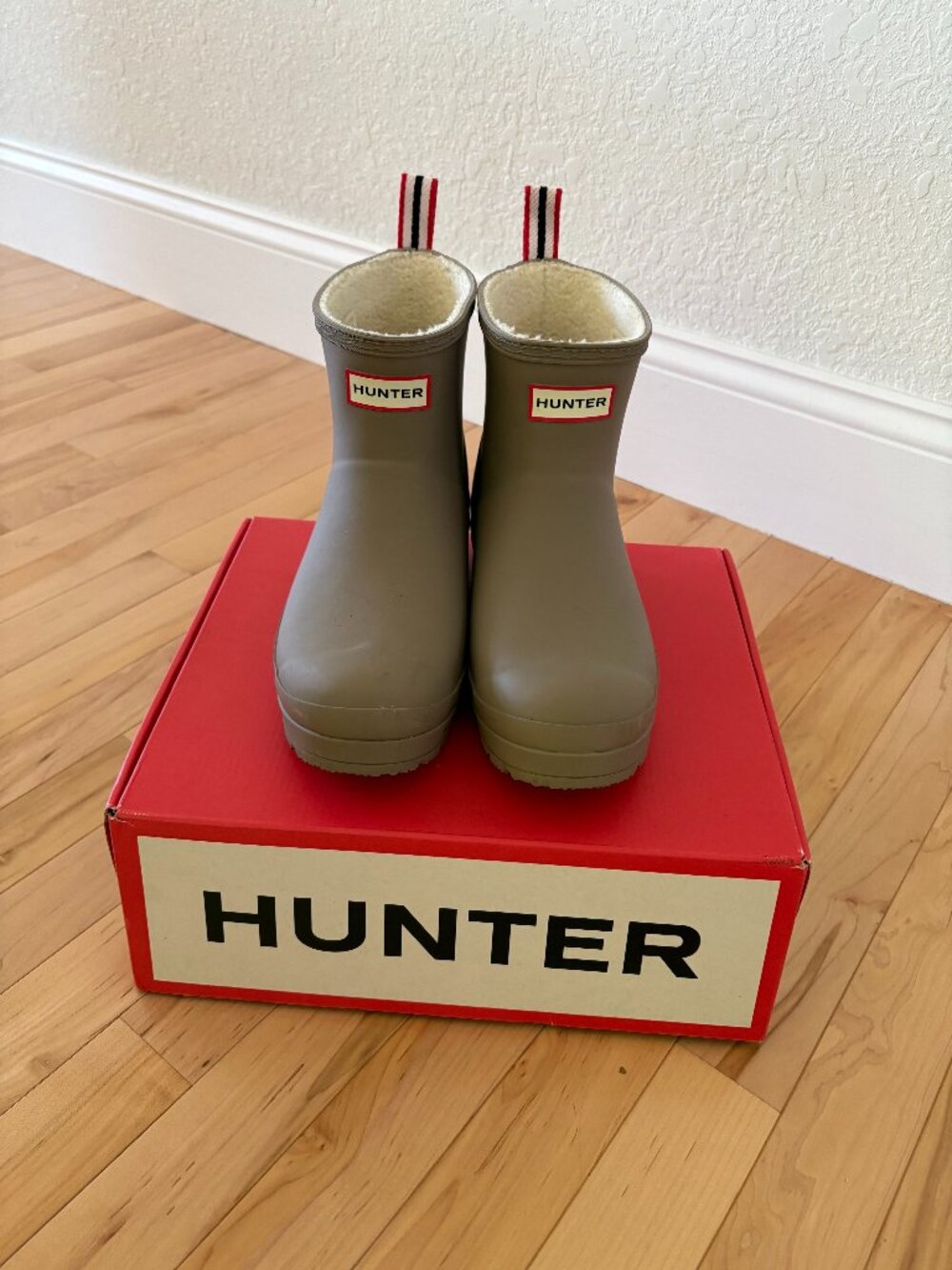 Hunter Play Short Insulated Boots - Gray/beige